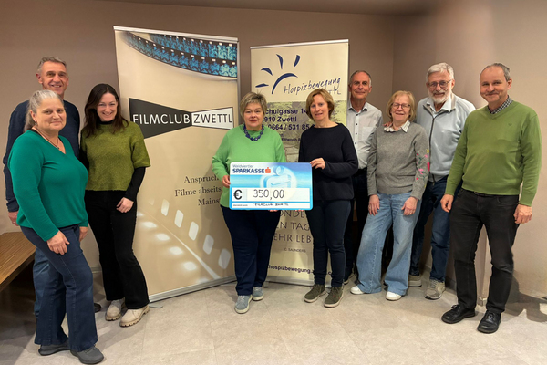 Spendenübergabe Filmclub Zwettl